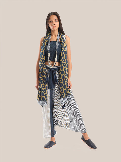 Elastic voile tube top